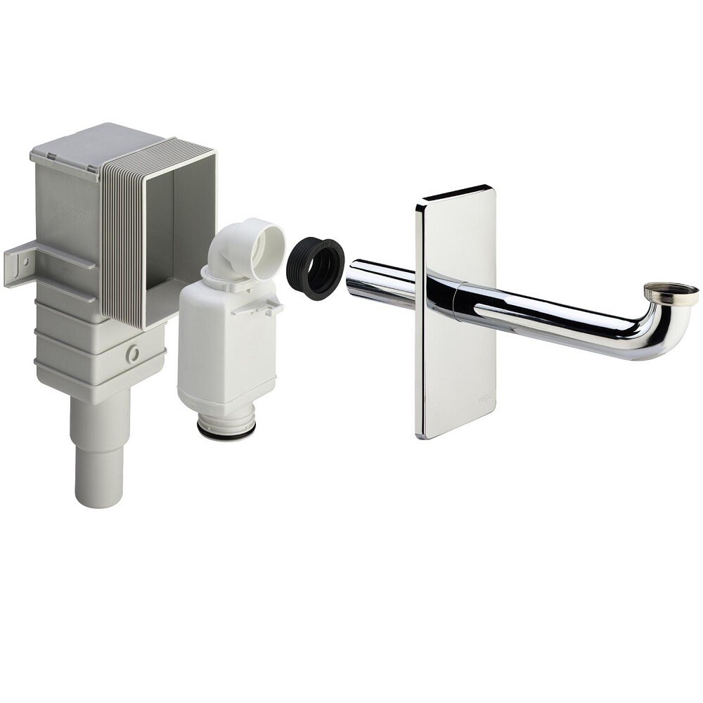 original-10074.jpg Сифон для раковины Viega 1 1/4х40/50 мм без выпуска с соединением 40/50 мм хром (553753) — изображение 1