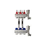 Коллекторная группа с расходомерами Ридан FHF-9RF 1 ВР(г) х 9 выходов 3/4 НР(ш) ЕК х 1 ВР(г)