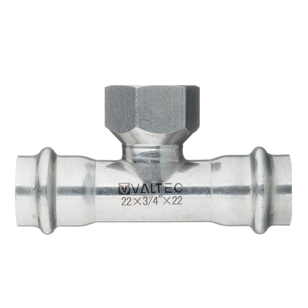 original-10482.jpg Тройник Valtec (VTi.932.I.220522) 22 мм х 3/4 ВР(г) х 22 мм нержавеющая сталь — изображение 1