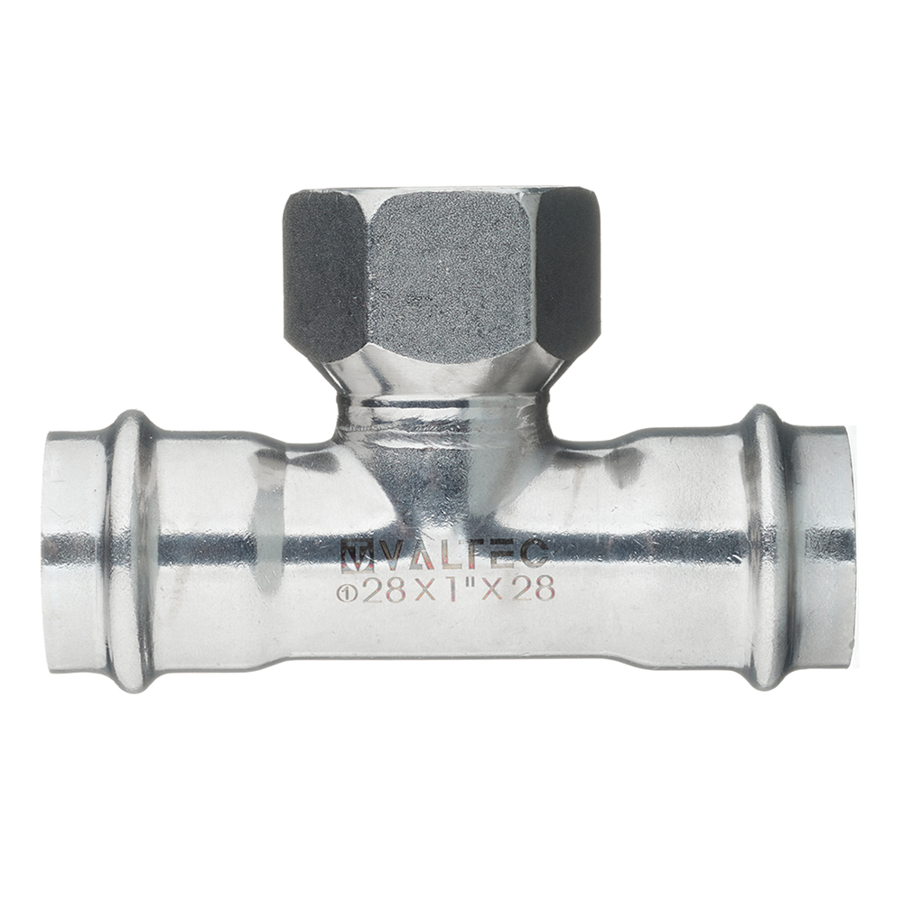 original-10484.jpg Тройник Valtec (VTi.932.I.280628) 28 мм х 1 ВР(г) х 28 мм нержавеющая сталь — изображение 1