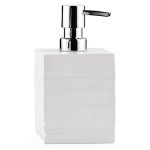Дозатор для мыла WasserKraft Leine настольный полирезин белый (K-3899)