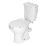 Унитаз-компакт Mito Grey с косым выпуском с сиденьем полипропилен белый (S-KO-MIG031-ST-P-w)