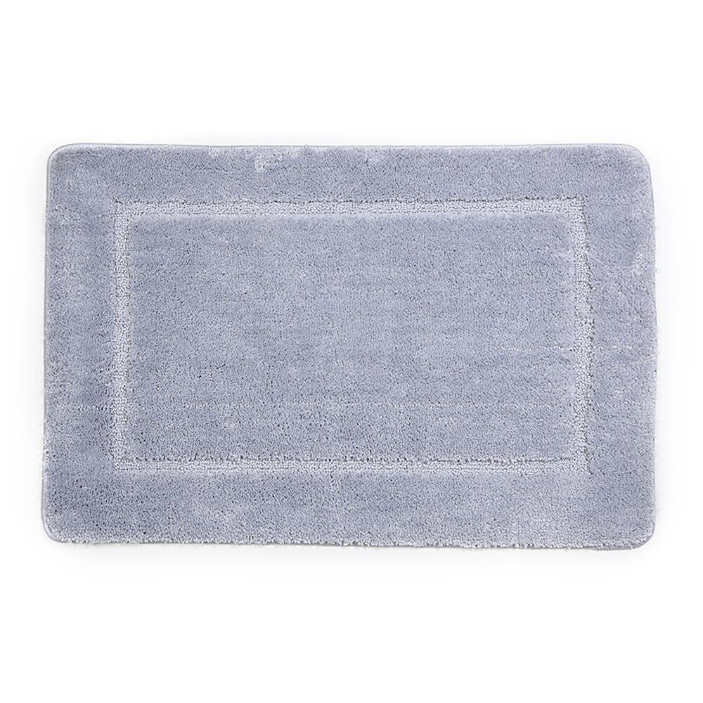 original-10650.jpg Коврик для ванной серый 90х60 см WasserKraft Lopau (BM-6011) — изображение 1