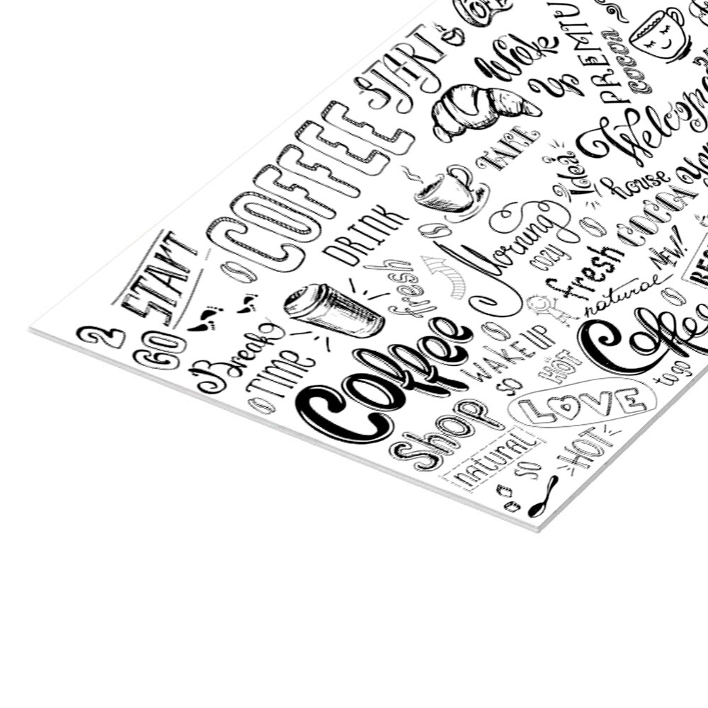 original-10655.jpg Панель стеновая ПВХ для кухни 3000х600х1 мм бариста белый — изображение 1