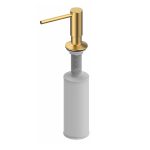 Дозатор для мыла WasserKraft 320 мл металл/пластик золото встраиваемый (K-75991)