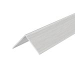 Уголок ПВХ 22х22х2700 мм 186 алюминий