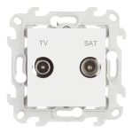 Розетка телевизионная Simon 24 Harmonie встраиваемая белая TV/ SAT (2410487-030)