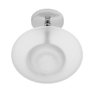 Мыльница для ванной Delphinium 41885 с держателем стекло/металл хром (102068)