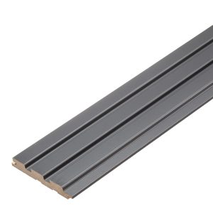 Реечная панель МДФ black lead 2700х119х16 мм Stella 0,32 кв.м