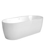 Ванна акриловая Abber 175,5х80 см отдельностоящая с ножками (AB9219)