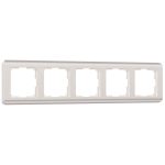 Рамка Werkel Stream пятиместная перламутровая (a051280)