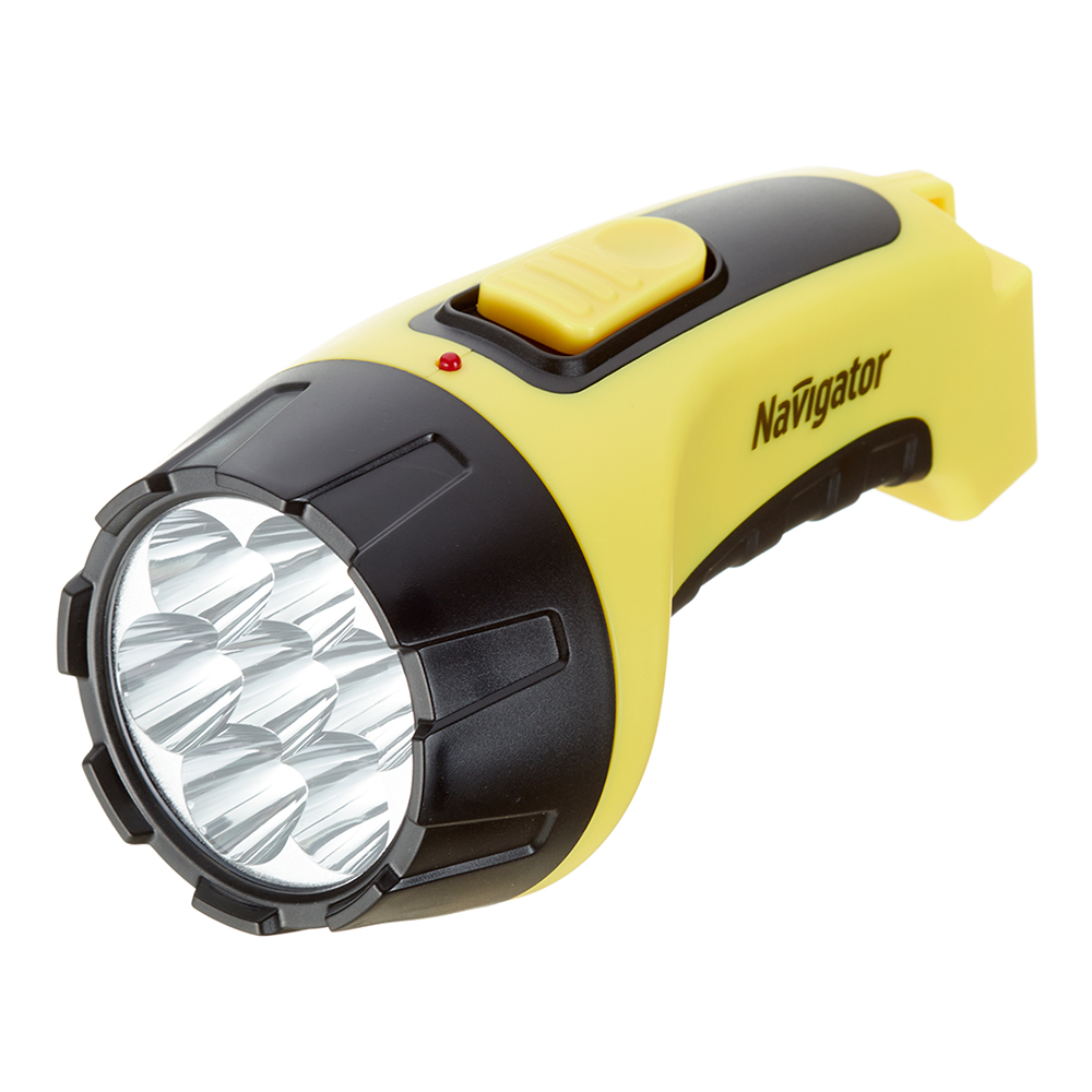 original-11755.jpg Фонарь ручной Navigator (949522) светодиодный 7 LED аккумуляторный SLA 700 мАч ударопрочный пластик с прямой зарядкой от сети — изображение 1