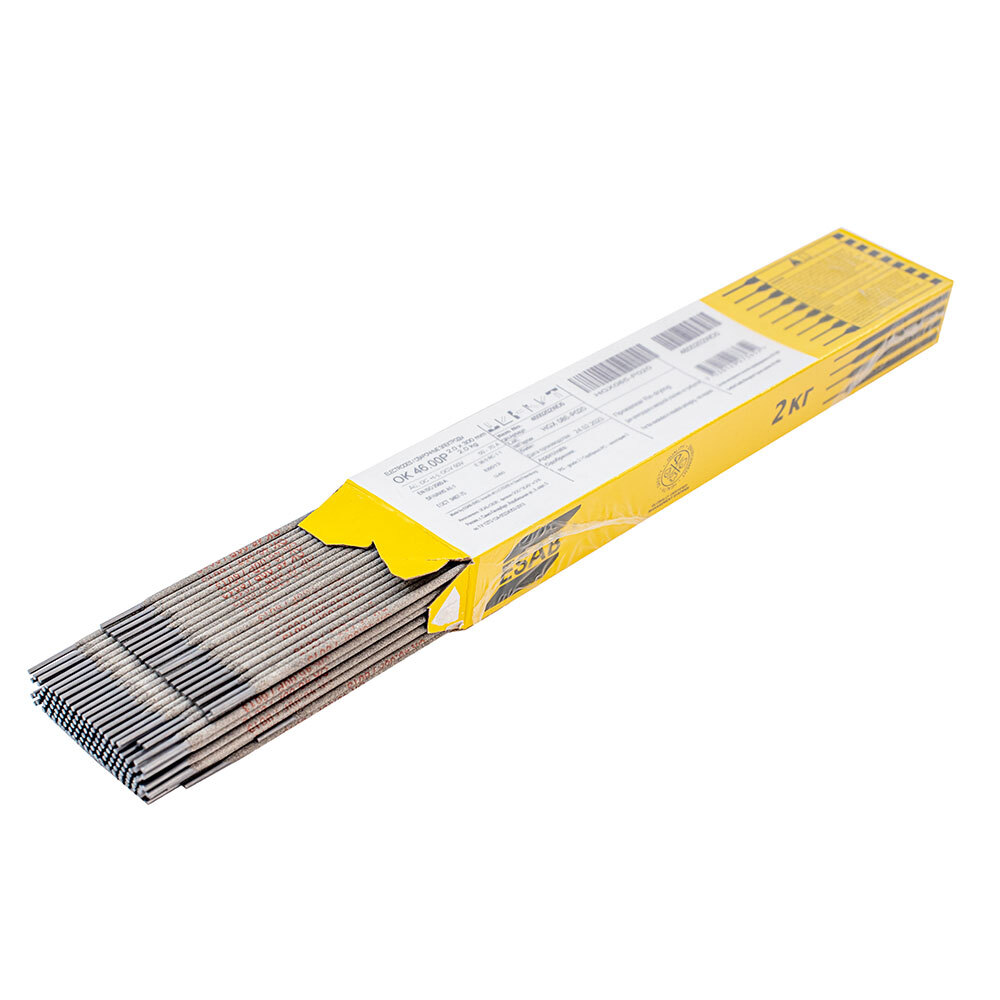 original-11946.jpg Сварочные электроды Esab OK 46-00P d2 мм 2 кг (4600202WD0) — изображение 1