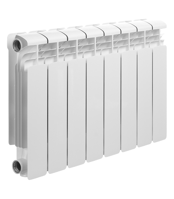 original-11996.jpg Радиатор алюминиевый Rifar Alum 350 мм 8 секций 1" боковое подключение белый — изображение 1