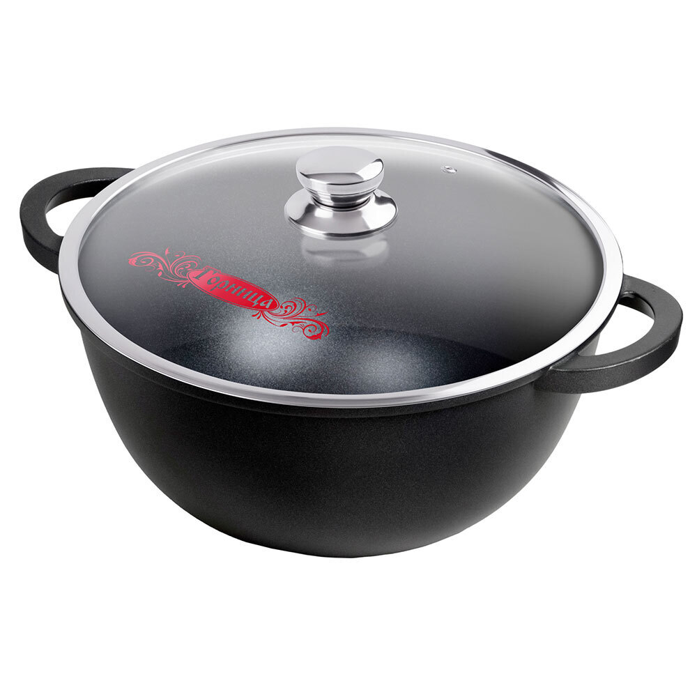 original-12063.jpg Казан Горница Классик 10 л алюминий с антипригарным покрытием с крышкой (кн4322а) — изображение 1