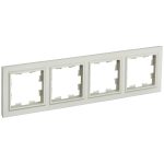 Рамка IEK Brite РУ-4-БрКр четырехместная бежевая (BR-M42-K10)