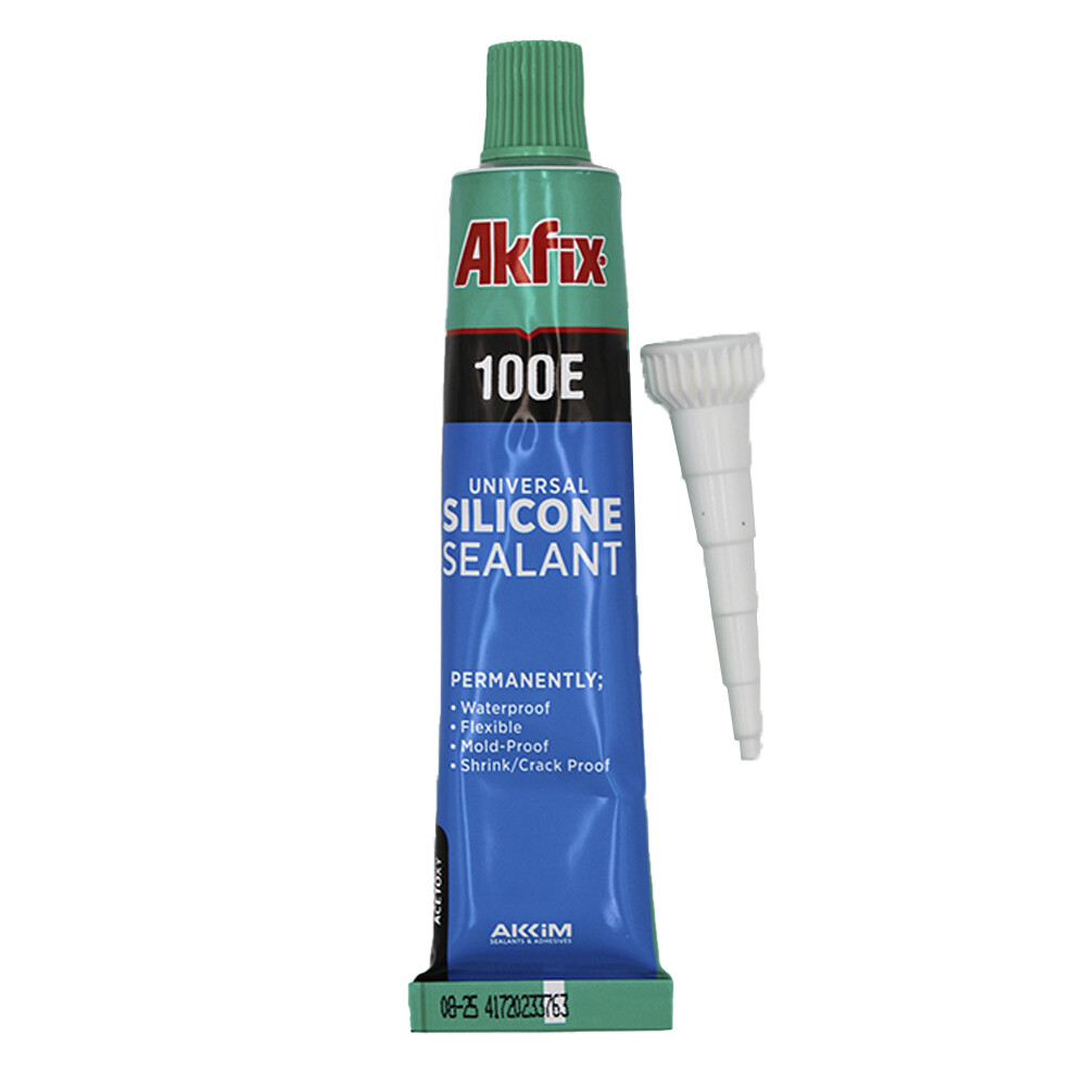 original-12217.jpg Герметик силиконовый универсальный Akfix 100E прозрачный 50 мл — изображение 1