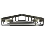 Полка для ванной WasserKraft угловая 203х35х130 мм металл светлая бронза (K-733LB)