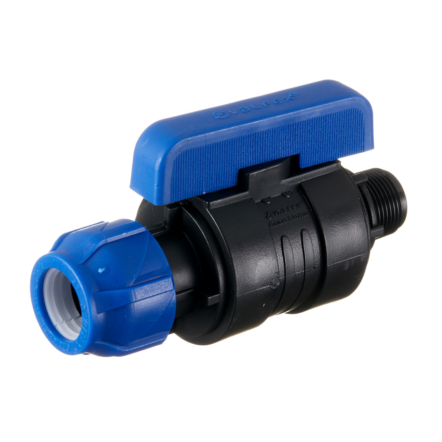 original-12335.jpg Кран шаровой ПНД Valfex компрессионный переходной 25х3/4 НР(ш) — изображение 1