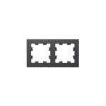 Рамка Systeme Electric AtlasDesign двухместная базальт (ATN001402)