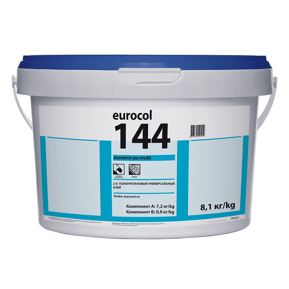 original-12660.jpg Клей полиуретановый для ПВХ плитки двухкомпонентный Forbo 144 8,1 кг — изображение 1