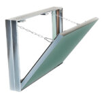 Люк ревизионный под плитку Хаммер Гиппократ-П алюминиевый 400х300 мм скрытый нажимной