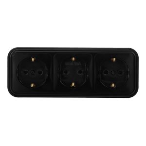 Розетка Svet накладная черная (0215-00871)