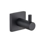 Крючок для ванной Delphinium 5901 одинарный на шуруп металл черный (102412)