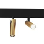 Светодиодный трековый светильник магнитный Elektrostandard Slim Magnetic 4200К 14 Вт 2,4 кв.м черный/латунь (85046/01)