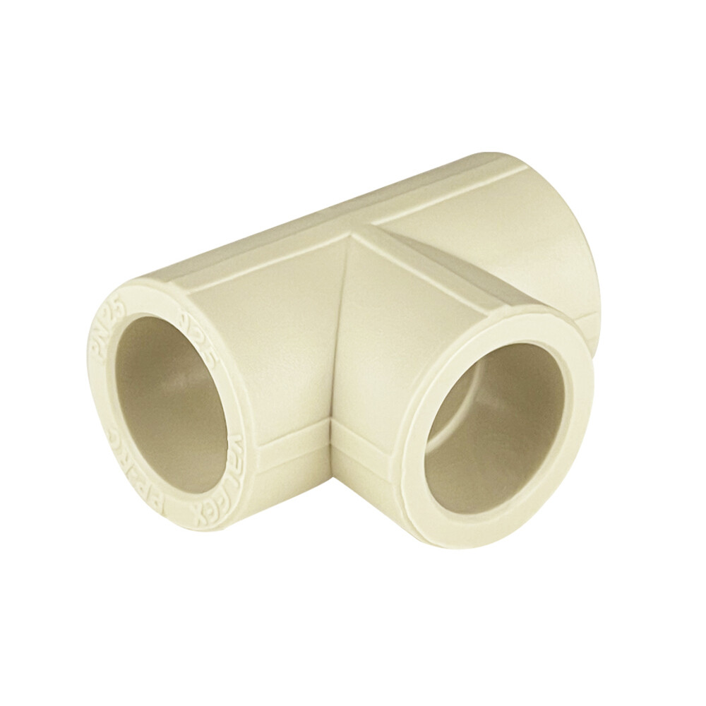 original-12906.jpg Тройник полипропиленовый Valfex 25 х 25 х 25 мм серый (10111025Г) — изображение 1