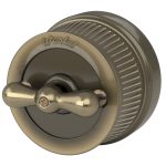 Выключатель Werkel Ретро двухклавишный встраиваемый бронза на 4 положения (a050767)