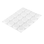 Подпятник фетровый d18 мм самоклеящийся белый (20 шт.)