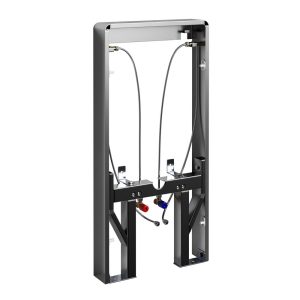 Инсталляция WasserKraft Naab 86 для биде с кнопкой черной со звукоизоляцией (86BDT.050.BL)