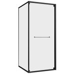 Душевой уголок Abber Schwarzer Diamant черный 100х100х195 см квадрат стекло прозрачное 6 мм (AG0A100B)