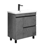 Тумба под раковину Comforty Варадеро 80 см напольная бетон светлый (00-00021230CF)