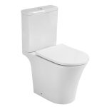 Унитаз-компакт Corsa Deco FX Rimless безободковый с универсальным выпуском с сиденьем дюропласт микролифт белый (TPFX640SR)