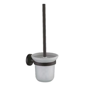 Ершик для унитаза Haiba HB8710 подвесной стекло/металл черный (550608)