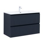 Тумба под раковину Акванет Джейн 100 см подвесная маренго (00335431)