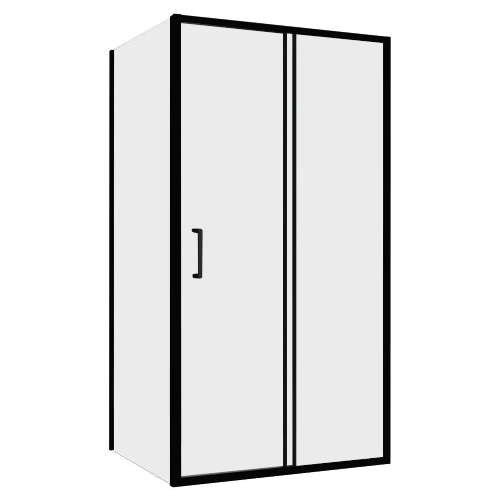 original-14001.jpg Душевой уголок Abber Schwarzer Diamant черный 130х70х190 см прямоугольник стекло прозрачное 5 мм (AG30130B5-S70B5) — изображение 1