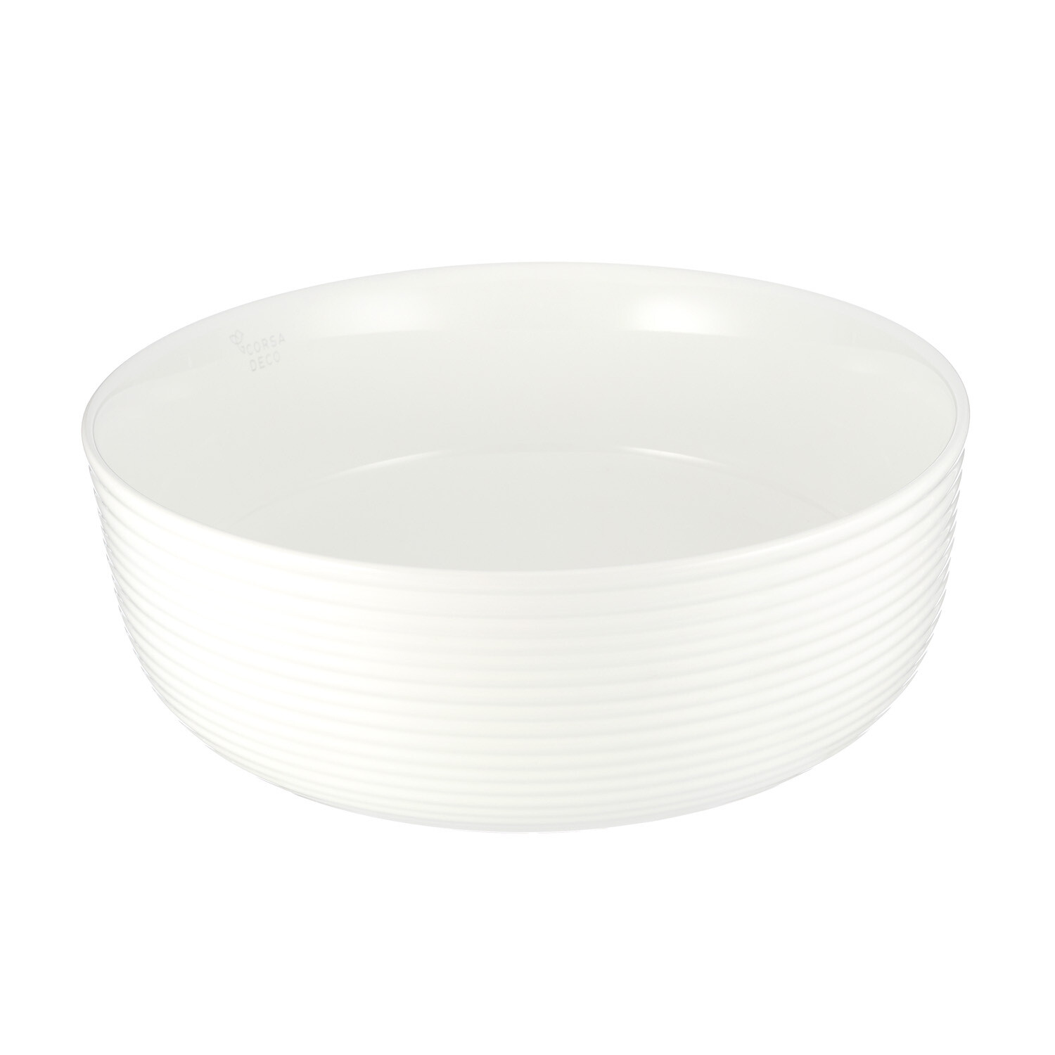 original-14039.jpg Раковина Corsa Deco Groove 36 см накладная белая (ABGR36) — изображение 1