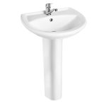 Комплект раковина с пьедесталом Sanita Аттика 55 см белая