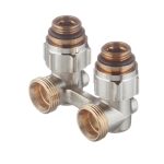 Узел нижнего подключения угловой Oventrop Multiflex F ZB 1/2 НР(ш) х 3/4 EK для радиатора (1015884)