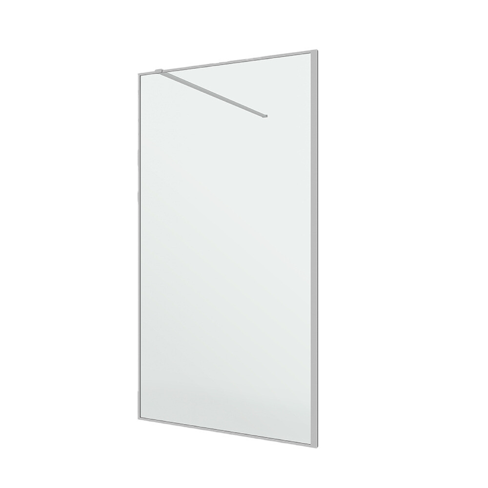 original-14218.jpg Душевая перегородка Ulitka Walk in Prisma хром 100х195 см стекло прозрачное 6 мм (74104208) — изображение 1