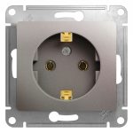 Розетка Systeme Electric Glossa встраиваемая платина (GSL001243)
