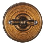 Выключатель Bironi Лизетта двухклавишный накладной бронза ретро (B1-202-25)