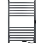 Полотенцесушитель электрический Indigo Attic 800х530 мм 90 Вт с терморегулятором серый