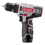 Дрель-шуруповерт аккумуляторная Ресанта ДА-12-2ЛК 12 В 2 Ач Li-Ion 2 АКБ иЗУ (75/14/2)