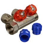 Коллектор Terma 1 ВР(г) х 2 выхода 16 обж(ц) х 1 НР(ш) регулируемый (89376)