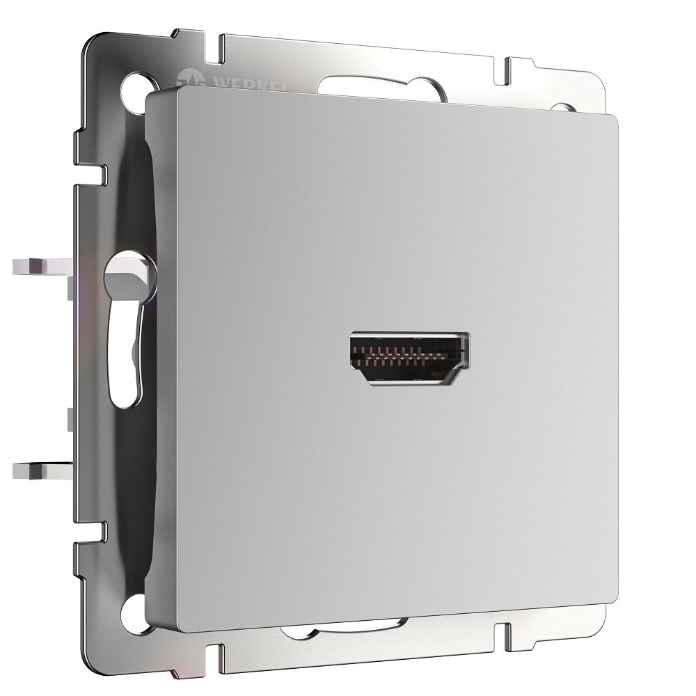 original-15425.jpg Розетка HDMI Werkel встраиваемая серебряная (a039268) — изображение 1