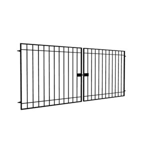 Ворота распашные каркас Стандарт 4х2 м черные